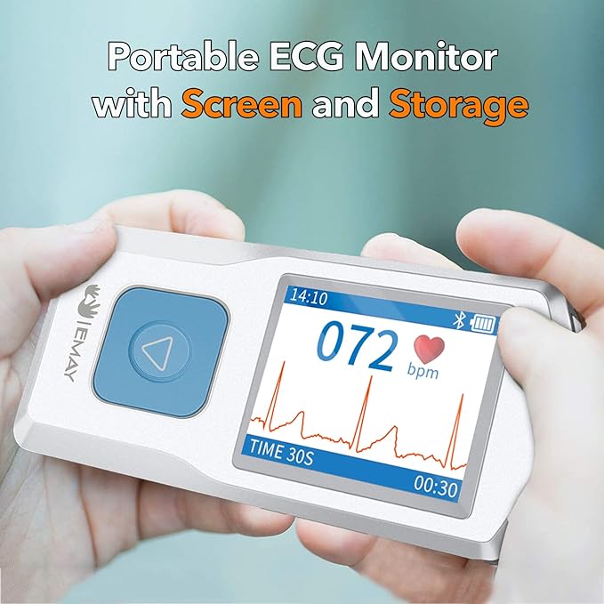 The Top ECG EKG Monitors for Home Use in 2024! 6 EMAY ECG 1